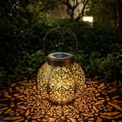 Сонячний садовий ліхтар «Ажурний» підвісний LED