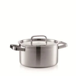 Каструля з нержавіючої сталі з кришкою 24 см