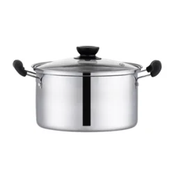 Каструля з нержавіючої сталі з кришкою (20 см)