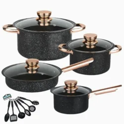 Набір кухонного посуду WOSAI, 14 предметів, з антипригарним покриттям