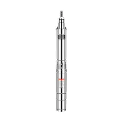 Глибинний насос для свердловини QJ/QJD 0.75 кВт 50 м, 220В, нержавіюча сталь, багатоступеневий, мідна обмотка