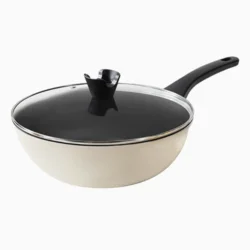 Антипригарна сковорода Carote з кришкою 28 см, універсальна