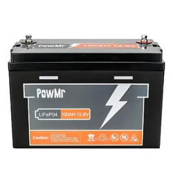 LiFePO4 акумулятор PowMr 12.8V 100Ah / 150Ah / 200Ah / 300Ah для домашніх та портативних енергосистем
