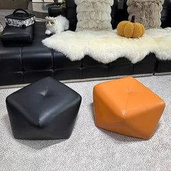 Пуф м’який дизайнерський 50×36×25 см, екошкіра, без ніжок, італійський стиль