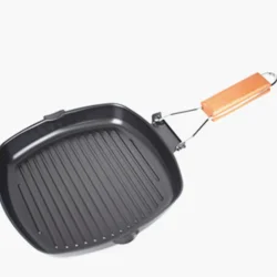 Портативна антипригарна сковорода-гриль 24 см