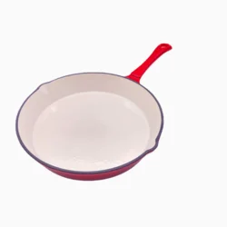 Чавунна емальована сковорода з антипригарним покриттям 16 см