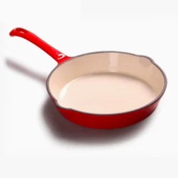 Чавунна емальована сковорода з антипригарним покриттям 20 см