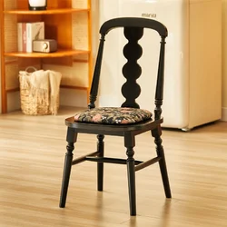 Стілець дерев’яний Lanka/Caramel, масив дерева, м’яке сидіння, класичний стиль