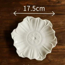 Керамічна десертна тарілка в ретро-стилі 17,5 см