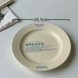 Керамічна десертна тарілка в корейському стилі