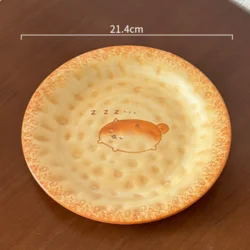 Керамічна кругла тарілка Shiba Inu