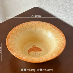 Керамічна глибока тарілка Shiba Inu