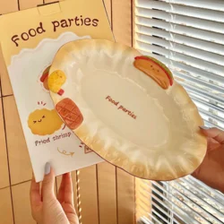 Керамічна овальна тарілка “Food Party”