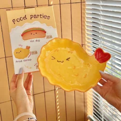 Керамічна фігурна тарілка “Food Party”