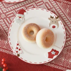 Керамічна тарілка «Санта Клаус» у скандинавському стилі 20,4 см