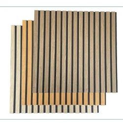 Акустична рейкова панель для стіни, декоративні рейки з шумопоглинанням, меламінове покриття, 2400×600×21 мм