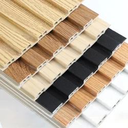 Настінні рейкові панелі ПВХ/WPC під дерево (Great Wall Board, ламельні 3D панелі)