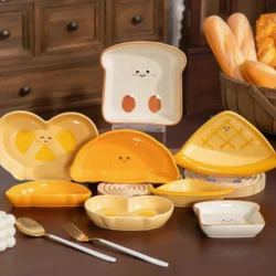 Креативна керамічна тарілка для закусок, 4 види