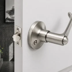 Дверна ручка з замком 806 (25–45 / 30–50 / 50–70 мм, алюмінієвий сплав, мінімалізм)