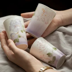 Чайна чашка “Twelve Flower Gods” кераміка, японський стиль, ручна робота 150 мл