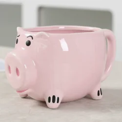 Керамічна кружка «Поросятко» 3D, оригінальна чашка у вигляді тварини