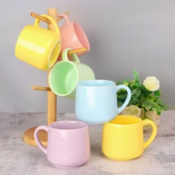 Керамічна кружка Macaron Color 450 мл, стильна кольорова чашка