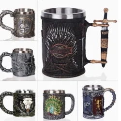 Креативний келих в скандинавському/піратському стилі 3D для пива