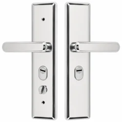 Дверна ручка з замком YUEMA YD10208, дзеркальне покриття, нержавіюча сталь