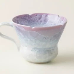 Керамічна кавова чашка «Crystal Violet» з кристалізованою глазур’ю