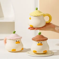Керамічна чашка Little Duck з кришкою 400 мл