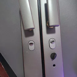 Універсальна дверна ручка безпеки Shuntai 953, сіра, для вхідних дверей, важільний замок