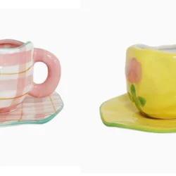 Порцелянова чашка з блюдцем, стильний комплект у корейському стилі 16 варіантів