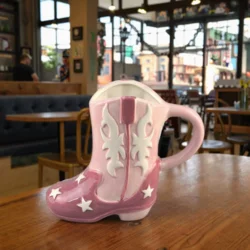 Керамічна кружка у формі чобітка (черевика), 490 мл