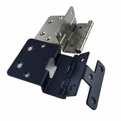 Посилена складна петля для меблів та дверцят HY2730, металева, 70,5×53 мм, без гвинтів
