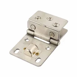 Маленька петля з нержавіючої сталі (одностороння), для скляних дверцят, 40×44 мм