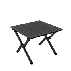 Стіл кемпінговий складний Roll Table 58×60×45 см з чохлом, вуглецева сталь, портативний з чохлом