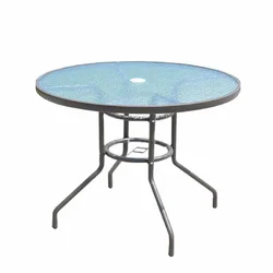 Скляний стіл Water Ripple 80 см, круглий/квадратний