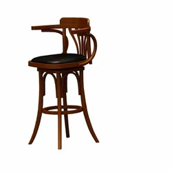 Барний стілець A88 з м’яким сидінням у стилі Thonet