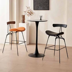 Барний стілець Ant Bar Chair зі спинкою з натурального дерева