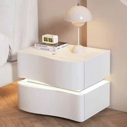 Тумбочка приліжкова хвилеподібна з / без LED-підсвічуванням