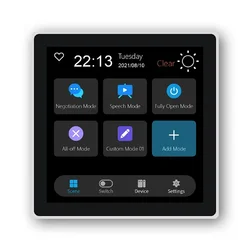 Zigbee смарт-панель керування освітленням з LCD-екраном