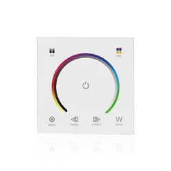 Сенсорна LED-панель керування 86×86 для RGB/RGBW стрічок 12–24V
