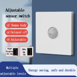 Інфрачервоний датчик руху для LED-освітлення з регульованою затримкою 0–260 с