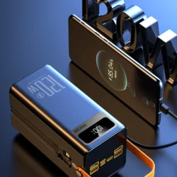 Портативний зарядний пристрій (павербанк) з функцією швидкої зарядки потужністю 120 Вт. Ємність: 100 000 мА·год