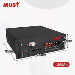 MUST LP18-48200 51.2V 200Ah (≈10.24 кВт·год) Rack LiFePO4 батарея