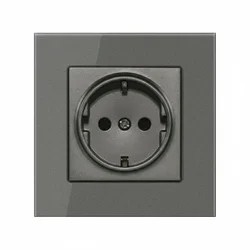 Розетка стандартна темно сіра від бренду EIOMR преміум-якості