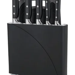 Набір ножів з нержавіючої сталі з дощечкою.