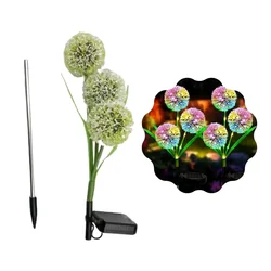 Садовий світильник-кульбаба на сонячній батареї RGB 16 LED, 70 см