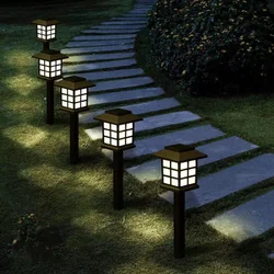 Садовий ліхтар на сонячній батареї 38 см, теплий білий