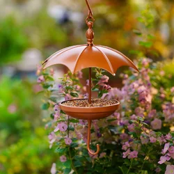 Підвісна годівниця для птахів «Парасолька» 37 см, металева